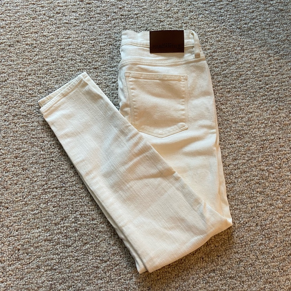 J Crew white skinny jeans